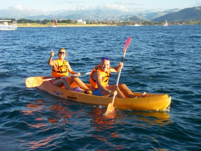  Kayak in Santander as a couple 